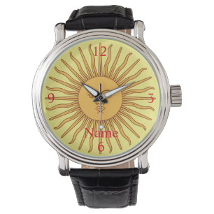 Montre Illustration de l'art face soleil Thunder_Cove