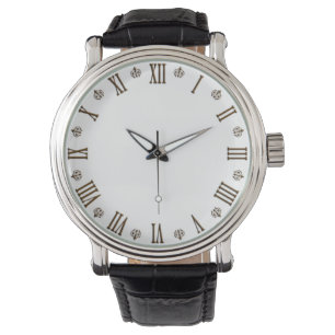 Montre Illustration de l'horloge des nombres romains