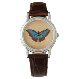 Montre Illustration de papillon vintage