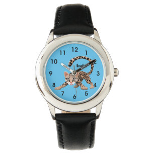 Montre Illustration d'ocelot mignon