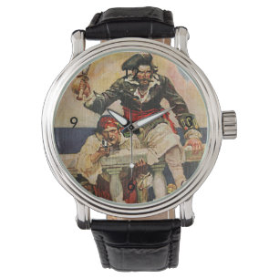 Montre Illustration du pirate et de l'accouplement de la