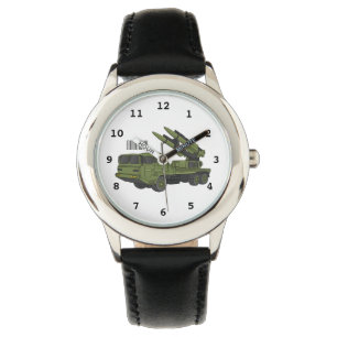 Montre Illustration d'un camion de missiles militaires