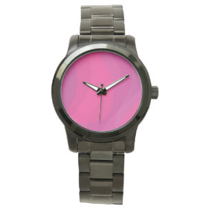 Montre Illustration urbaine ondulée rose, moderne, cool e