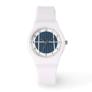 Montre Image amusante du panneau d'énergie solaire