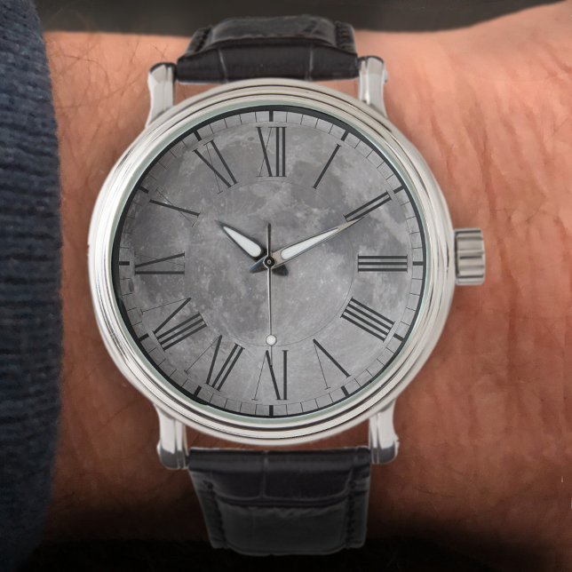 Montre Image d'astronomie de Pleine lune (Créateur téléchargé)