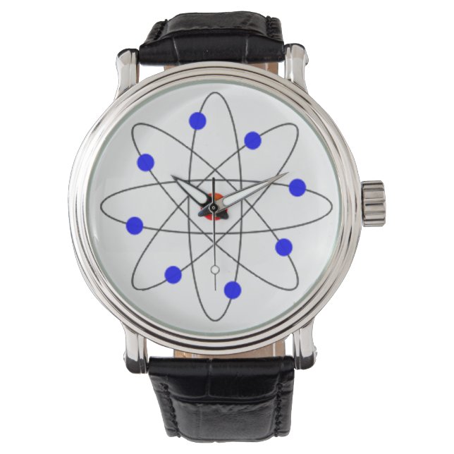 Montre Image d'Atom bleu moderne (devant)
