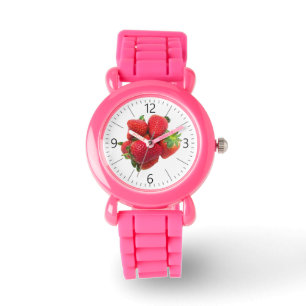 Montre Image de fraises de rêve profondes