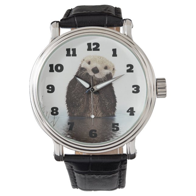 Montre Image de la faune de Cute Otter (devant)