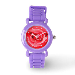 Montre Image de plan rapproché de rose rouge