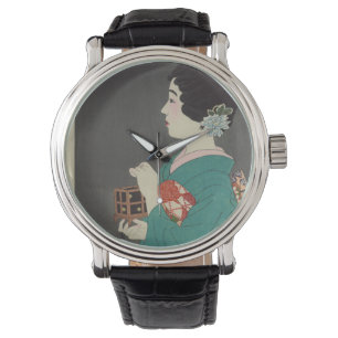 Montre Image japonaise Vintage de la Femme et Cage de luc