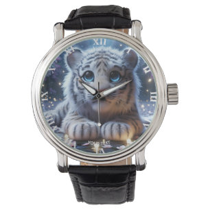 Montre Imaginaire Bébé blanc Tigre mou