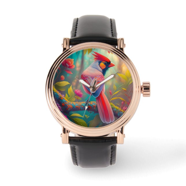 Montre Imaginaire Birds Homme Cardinal (Recto)