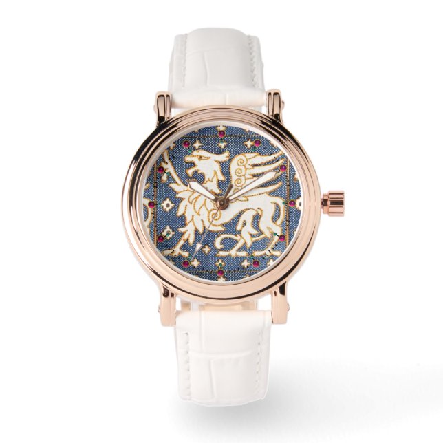 MONTRE IMAGINAIRE BLANC BLEU GRIFFINS (Recto)