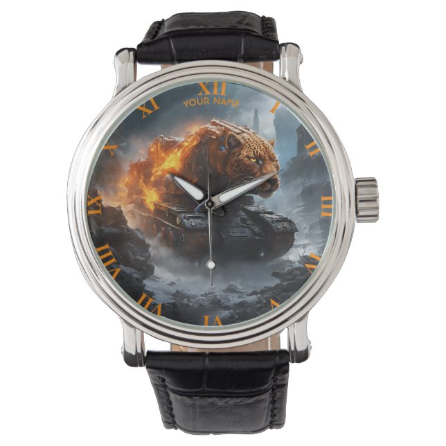 Montre Imaginaire Cute Panther Tank Fire (devant)