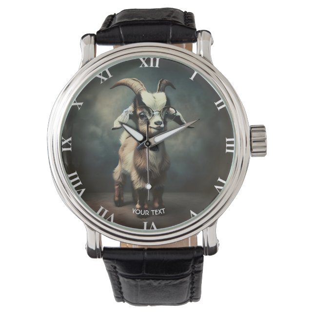 Montre Imaginaire mignon bébé chèvre (devant)