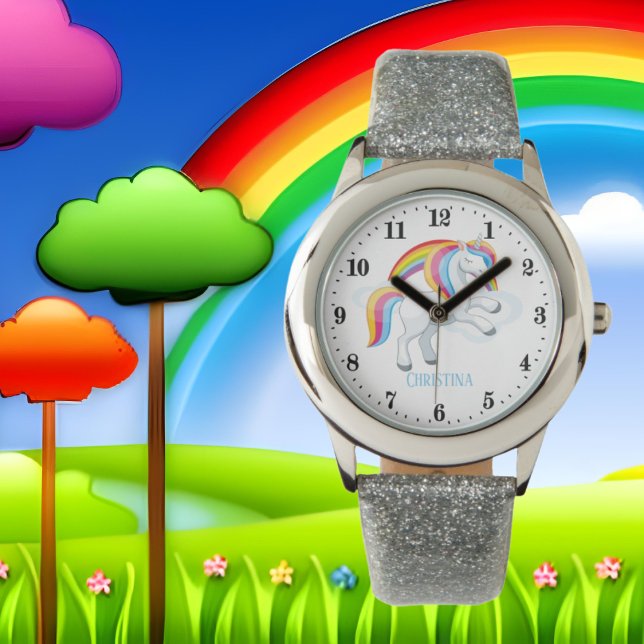 Montre imaginaire mignon licorne ajouter nom Watch (Créateur téléchargé)
