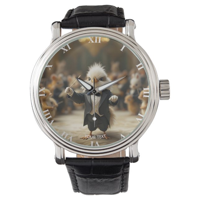 Montre Imaginaire Mignonne Oiseau Conduit Orchestre (devant)