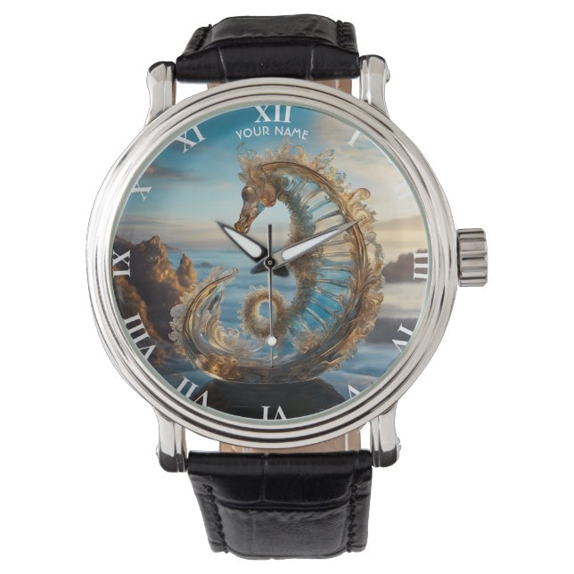 Montre Imaginaire Verre Vive Cute Seahorse (devant)