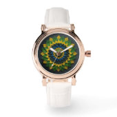 Montre Imperial Solar Leaf Mandala Luxury Keychain (Recto)