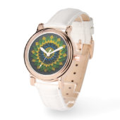 Montre Imperial Solar Leaf Mandala Luxury Keychain (Angle)