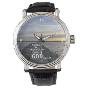 Montre Impossible n'est pas français avec Dieu