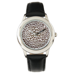 Montre Impression de chocolat léopard