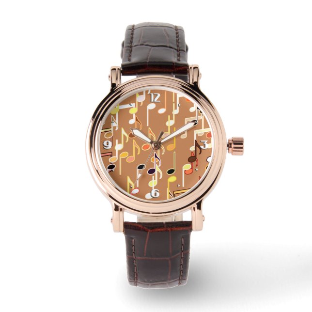 Montre Impression musicale - Caramel Tan, Multi (Recto)