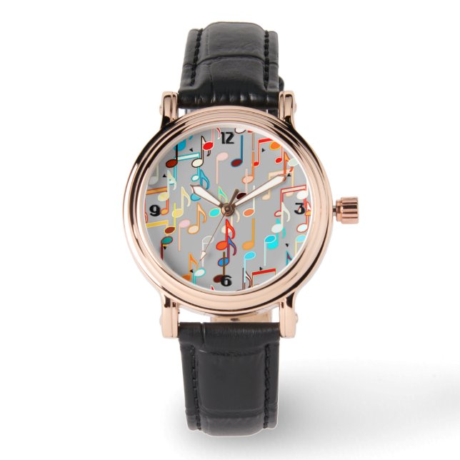 Montre Impression musicale - Gris moyen, Multi (Recto)