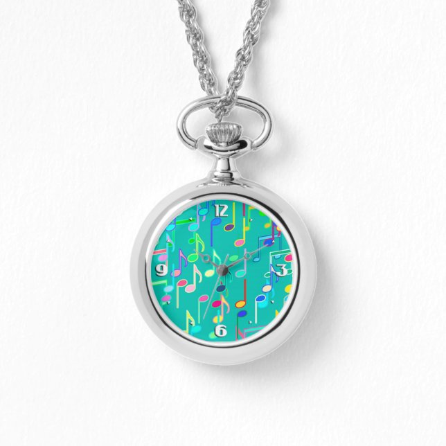 Montre Impression musicale - turquoise, multi (Recto)