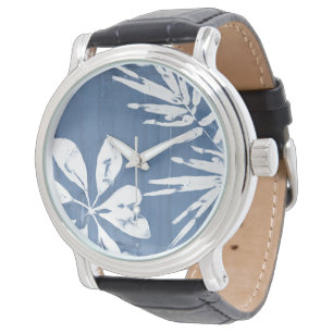 Montre Impressions tropicales d'indigo - verdure