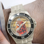 Montre In Love Memory Remembrance Photo Watch<br><div class="desc">Souvenez-vous de la montre photo (ou personnalisez pour tout ce que vous voulez!). Le modèle est configuré pour que vous puissiez ajouter votre propre photo et vous pouvez également modifier tout le texte si vous le souhaitez. Le libellé est placé sur une bordure semi-transparente superposée au-dessus de votre photo. L'exemple...</div>