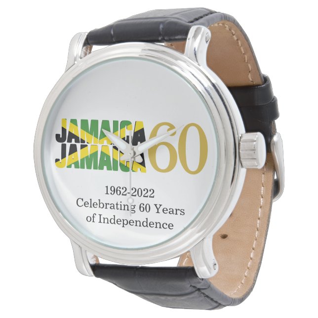 Montre Indépendance patriotique JAMAICA 60e anniversaire (Incliné)