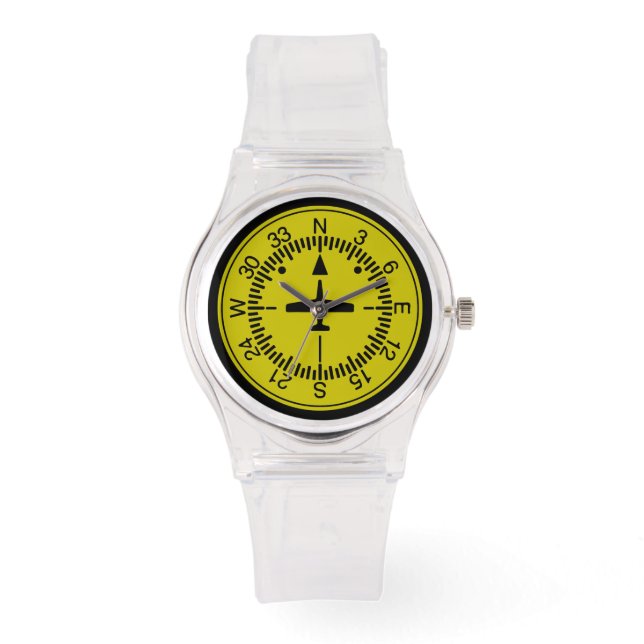 Montre Indicateur de direction Geek de l'aviation pilote (Recto)