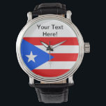 Montre Indicateur Porto Rico<br><div class="desc">J'espère que la façon dont j'ai présenté ce drapeau honore votre drapeau ! J'aime l'apparence que ça donne ! N'hésitez pas à customiser ceci pour répondre à vos besoins ! Merci de vous être arrêté et d'avoir passé une merveilleuse journée !</div>