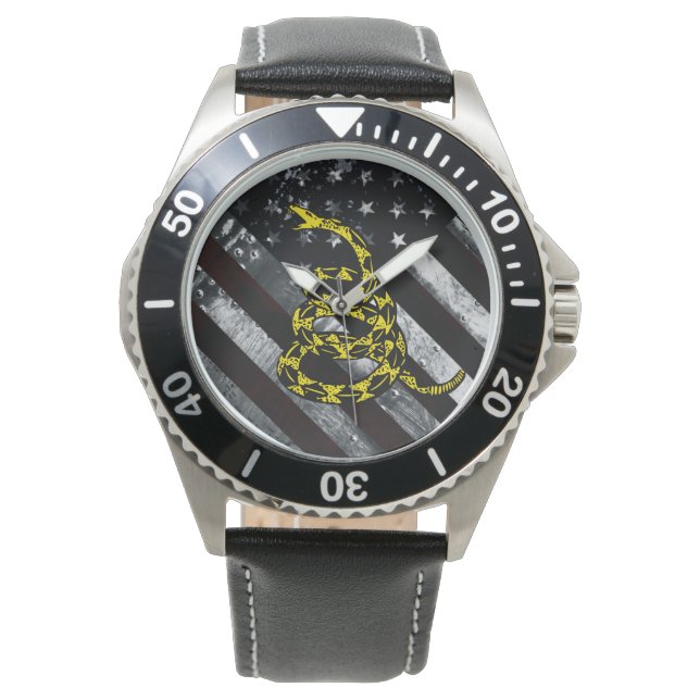 Montre Industrial American Flag and Snake Clock (devant)