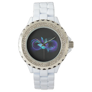 Montre Infinité brillante avec papillon magique