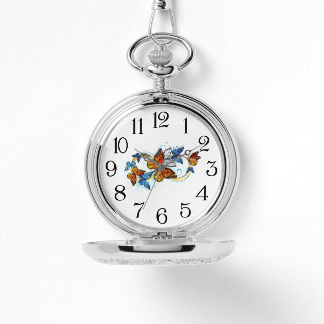 Montre Infinité de papillons monarques (Recto)