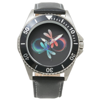 Montre Infinity with glowing dragonflies