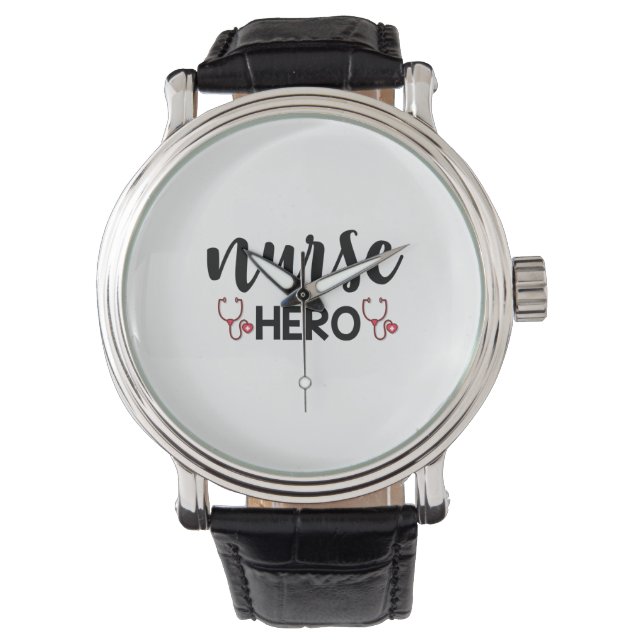 Montre Infirmière Cadeau Infirmière Hero (devant)
