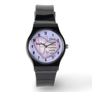 Montre Infirmière de nuit du coeur pourpre