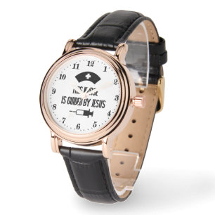 Montre Infirmière inspirante Jésus mot art