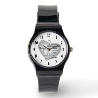 Montre Infirmière orthopédique du coeur gris
