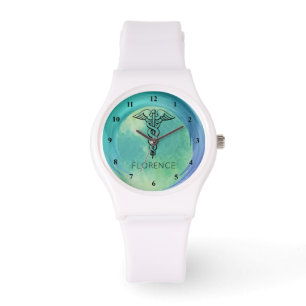 Montre Infirmières du symbole de caducée soignant le