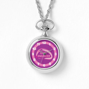Montre Ingénieur civil rose