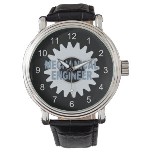 Montre Ingénieur Mécanique Engrenage Bleu Gris
