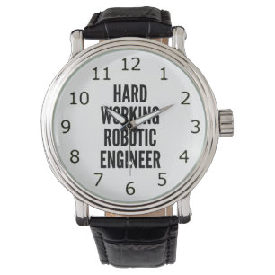 Montre Ingénieur robotique travaillant dur