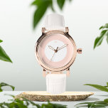 Montre Initiales rose rose Dusty personnalisées eWatch Wa<br><div class="desc">Cadeau pour elle,  montre à poignet rose poussiéreuse</div>