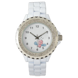 Montre Insecte de vol rose mignon d'insecte