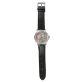 Montre Inséparables Heart Red Art Collage (Plat)