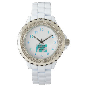 Montre Inspiration Femmes en Rhinestone Blanc Émail Montr